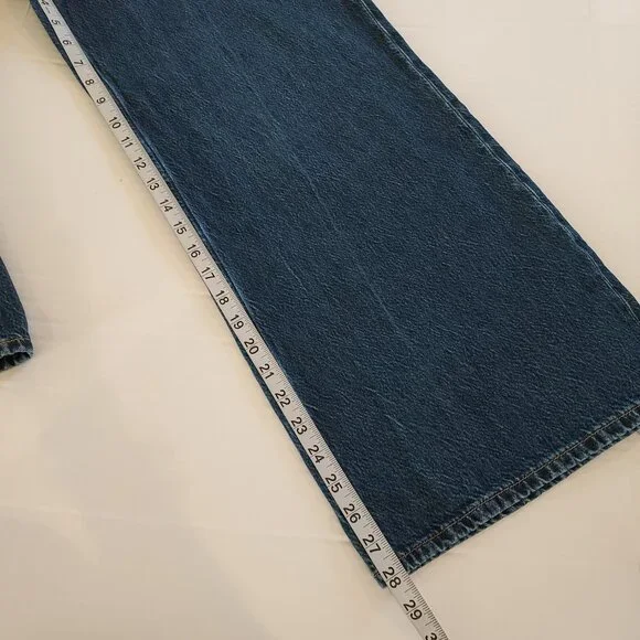 Abercrombie & Fitch The Wide Leg High Rise Jeans Size 29/8 Short NWOT - Picture 8 of 13